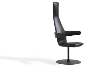 POPPE - Leather chair with armrests _ Blå Station